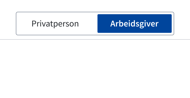 ToggleGroup brukt som navigasjon