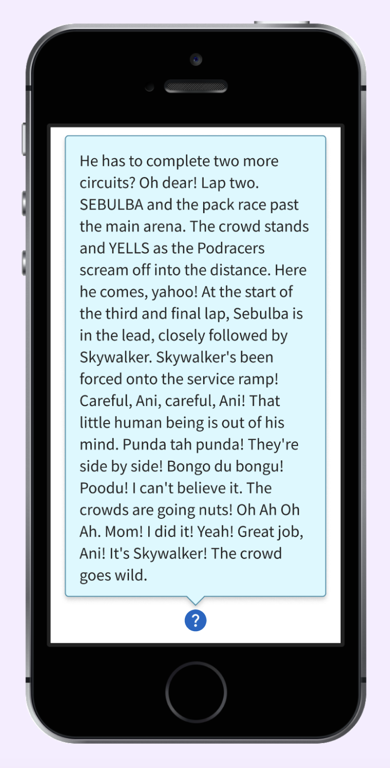 Alt for mye tekst i HelpText på mobil